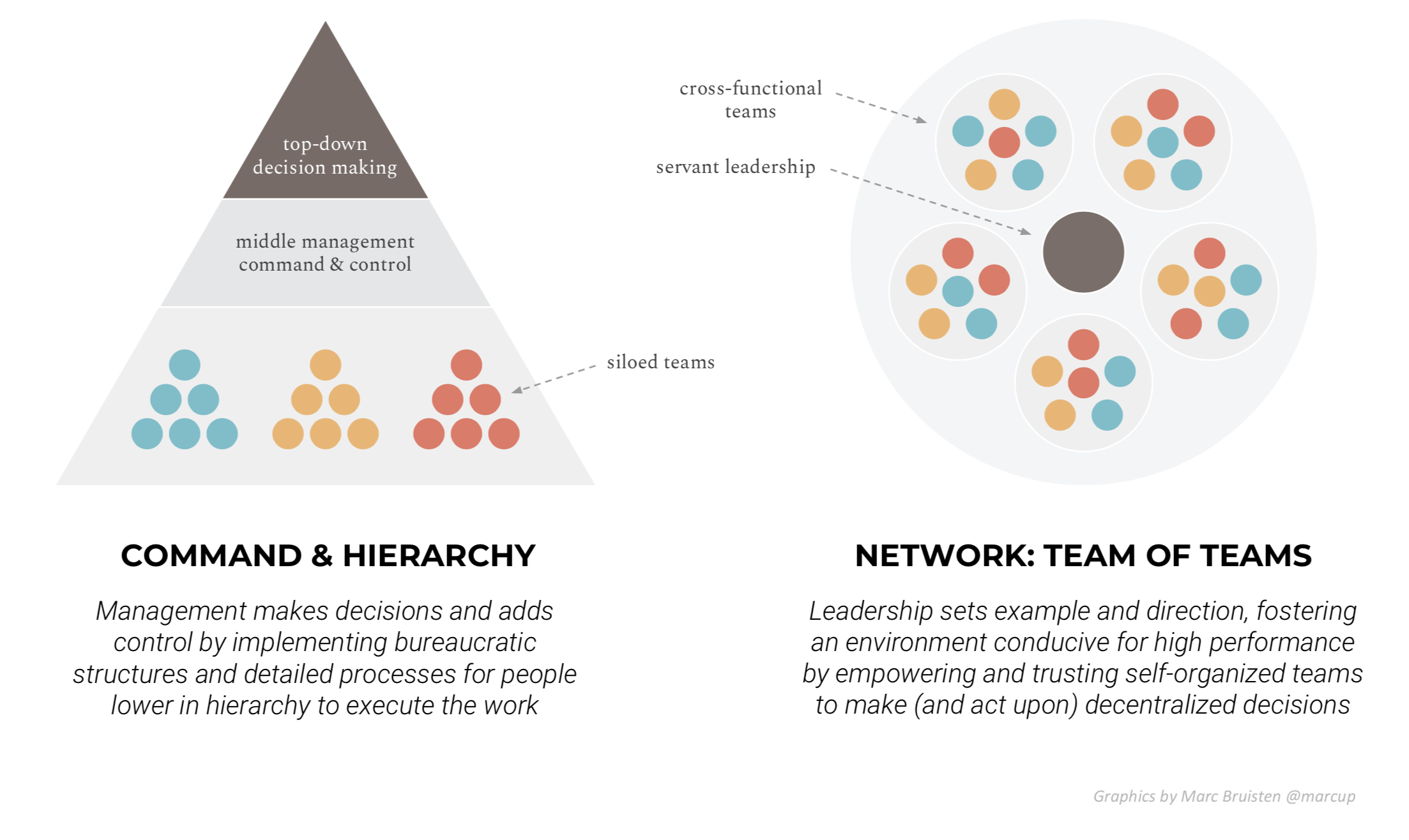 Organisational structure comparison